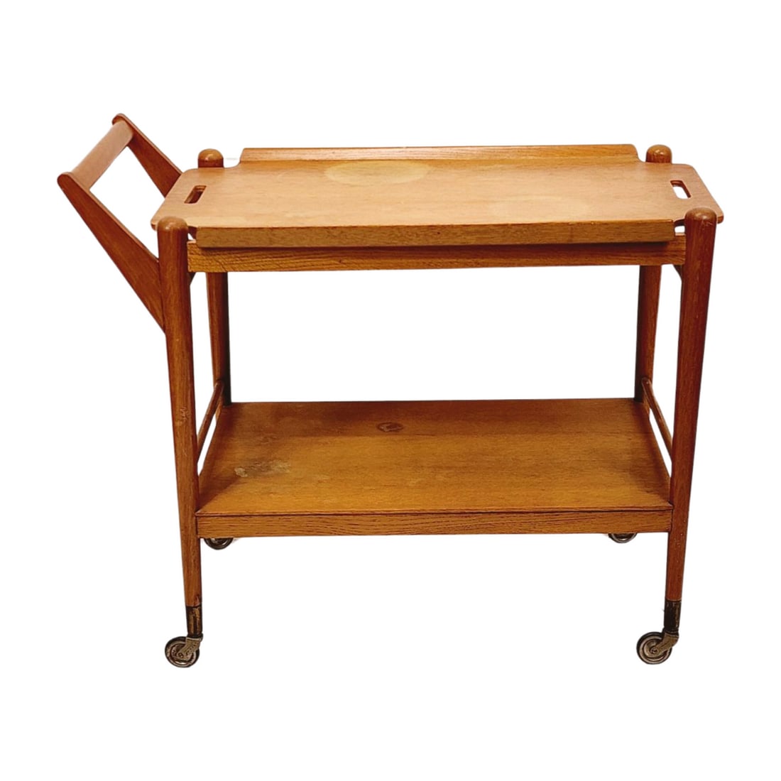 Mid Century Danish Modern Wood Bar Cart (1 of 5)