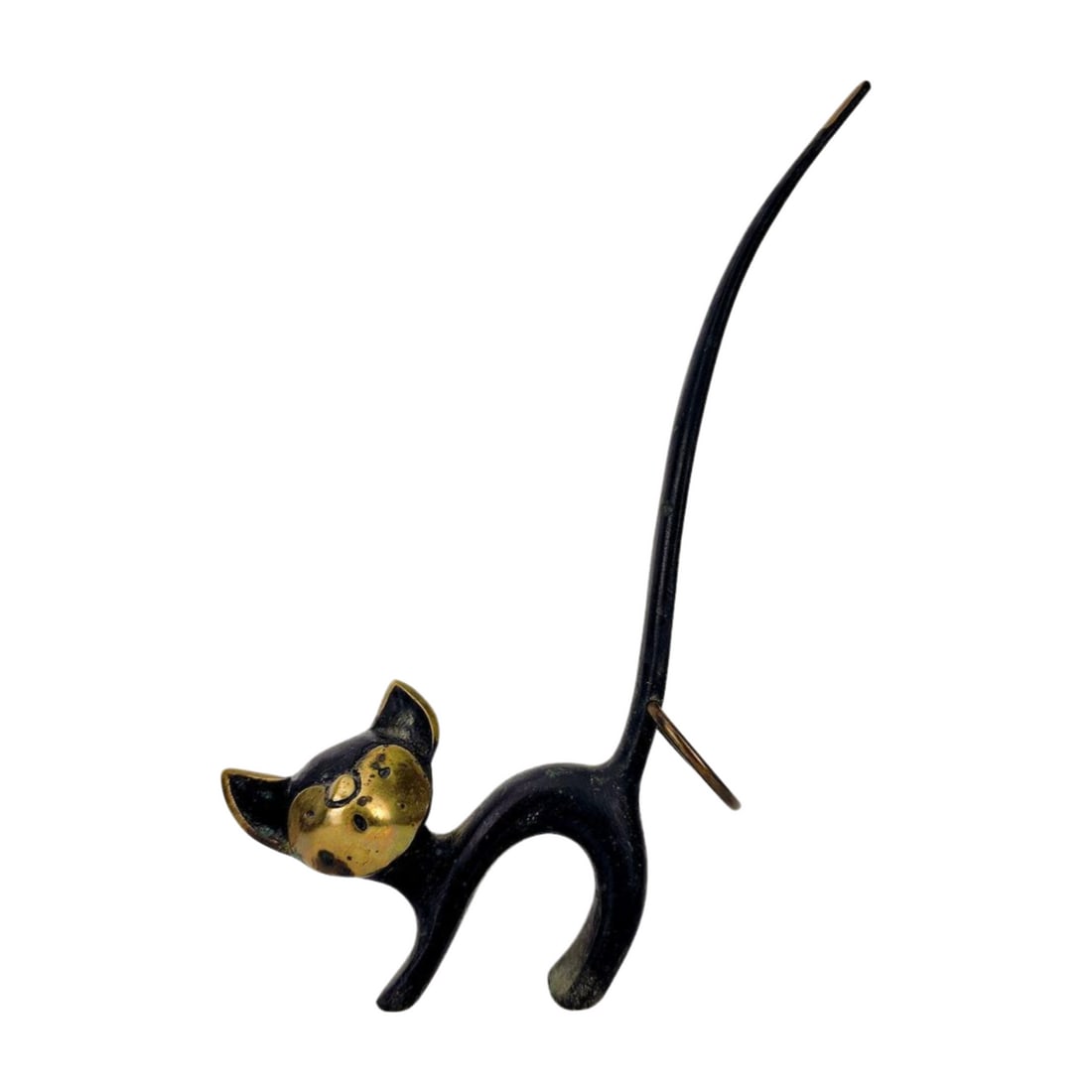 Walter Bosse Cat Bronze Pretzel Holder Sculpture (1 of 5)