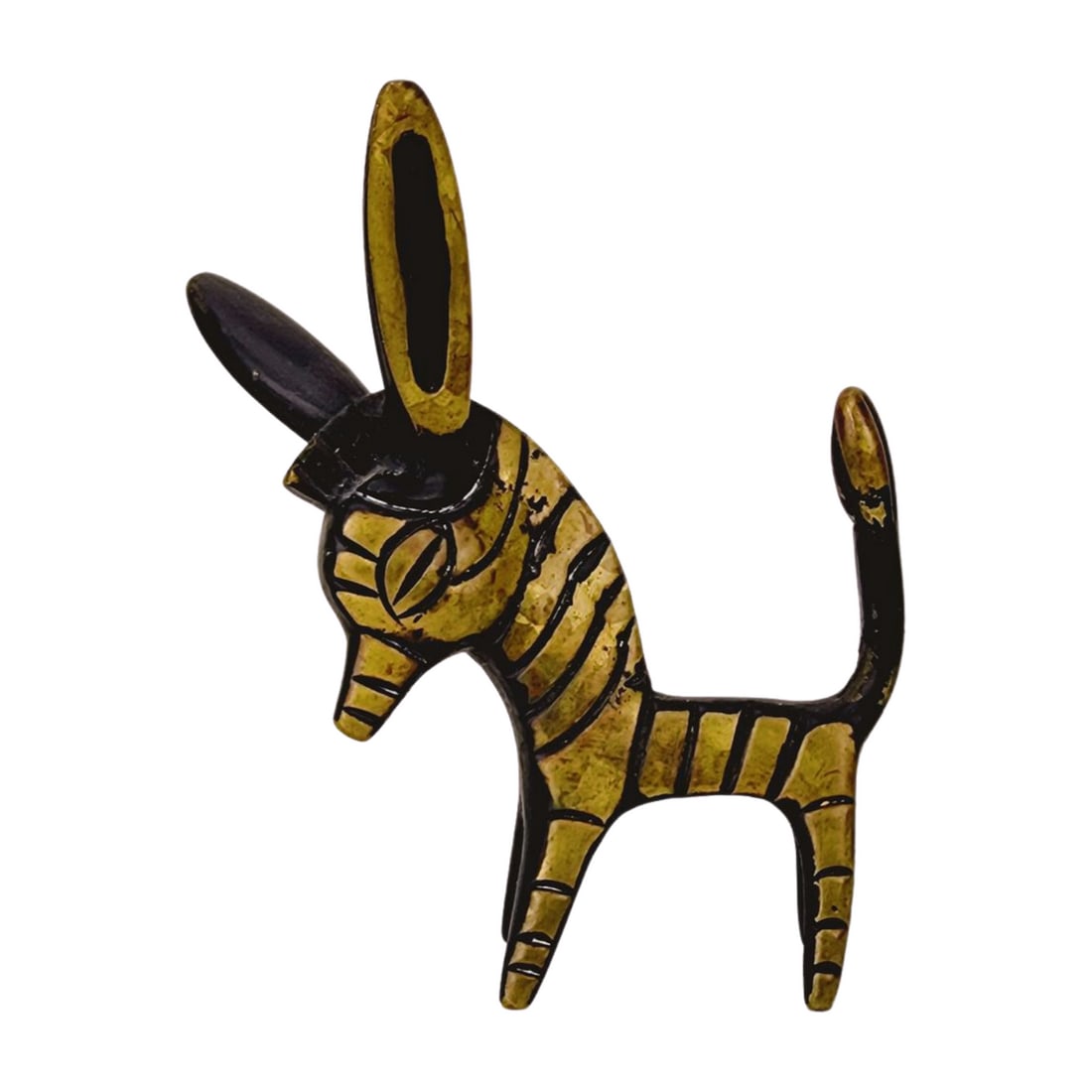 Taxco Donkey Bronze Statue Miniature Figure (1 of 4)