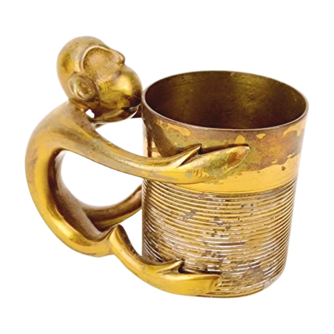 Hagenauer Austrian Bronze Monkey Match Holder Figure Signed (1 of 5)