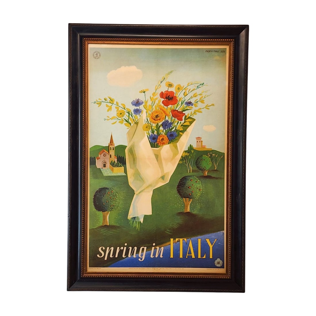 Spring in Italy Original Manno Previtali Travel Poster (1 of 5)