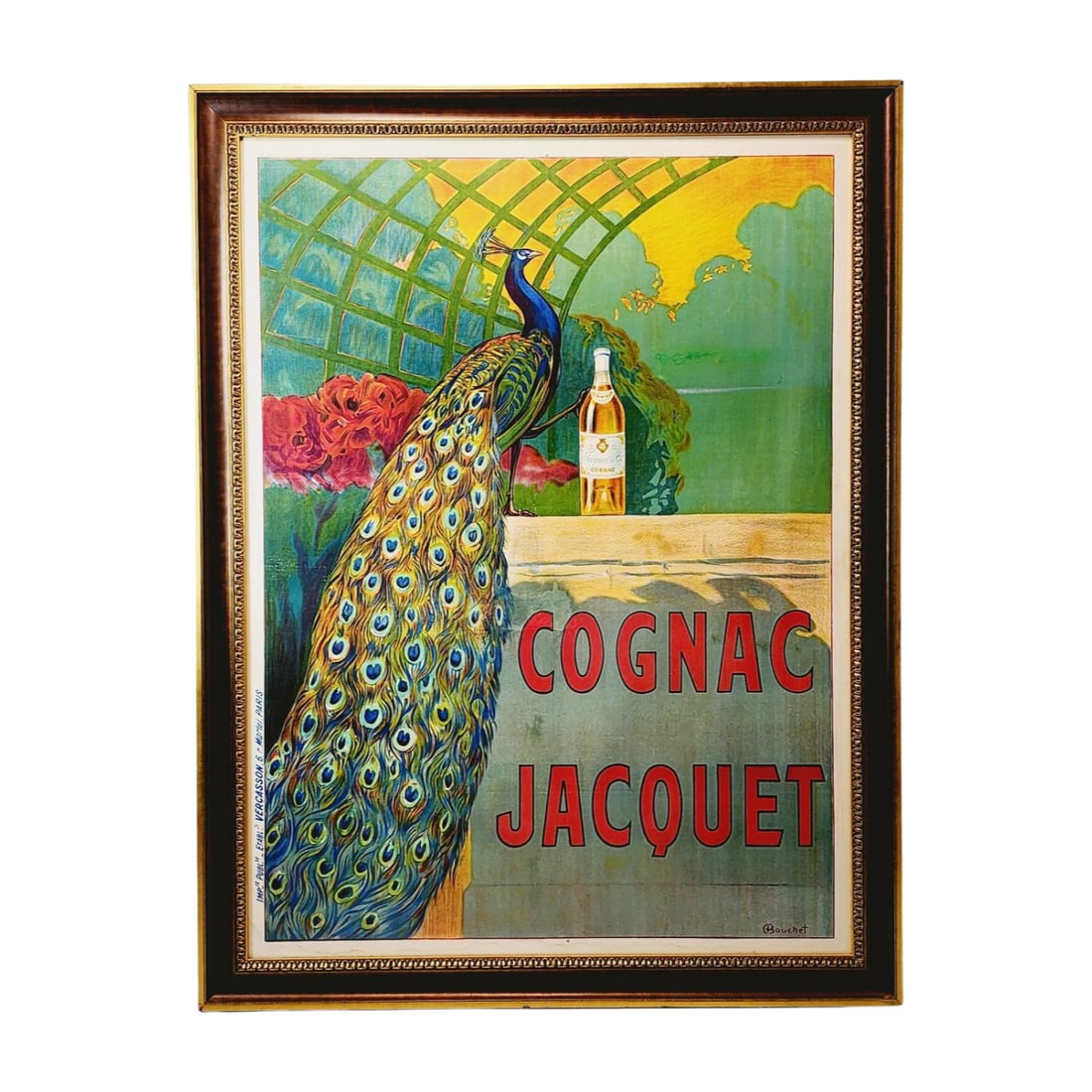 Original Vintage Camille Bouchet Cognac Jacquet Advertising Poster 1915 (1 of 10)