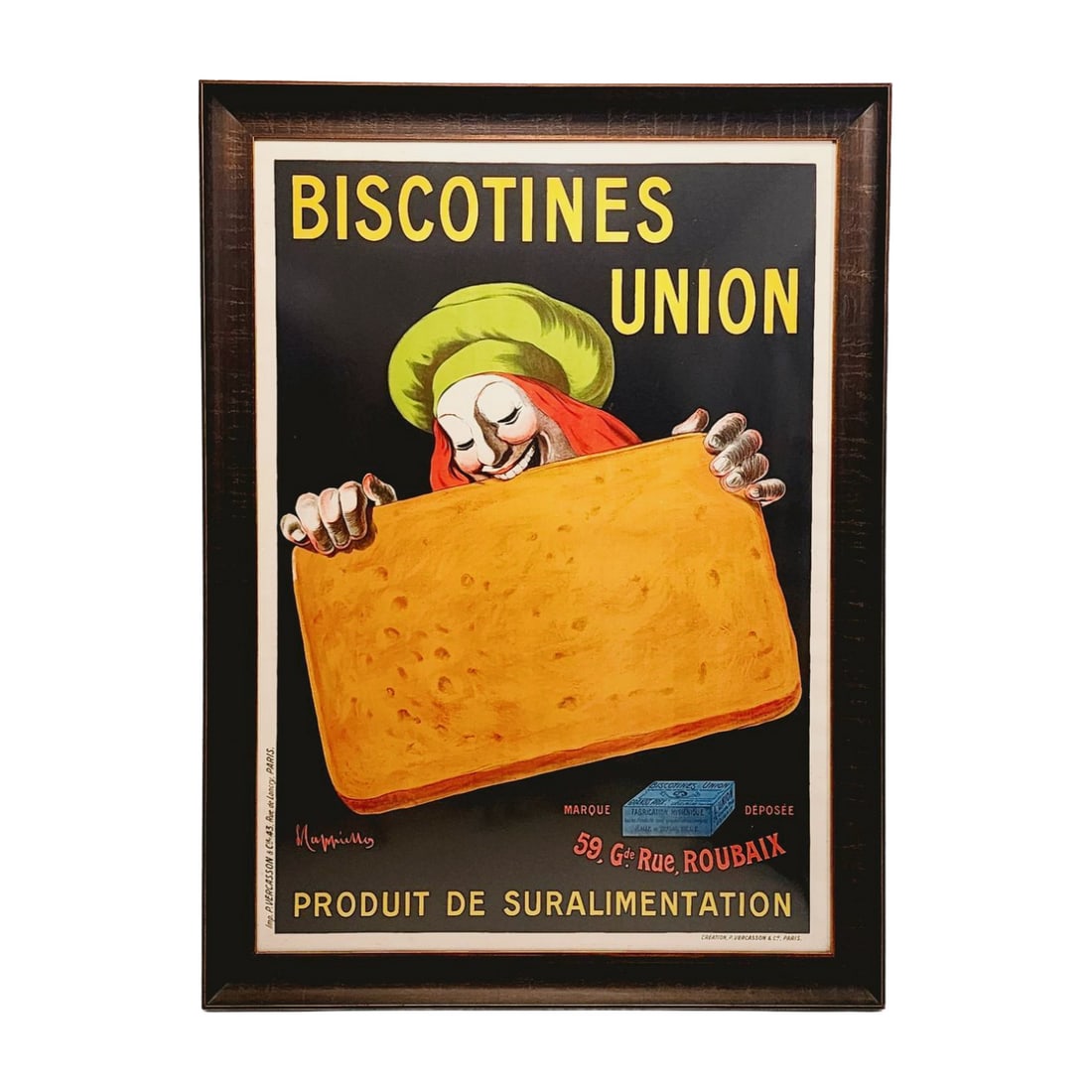 Biscotines Union Leonetto Cappiello Original French Advertising Art Poster Framed (1 of 5)