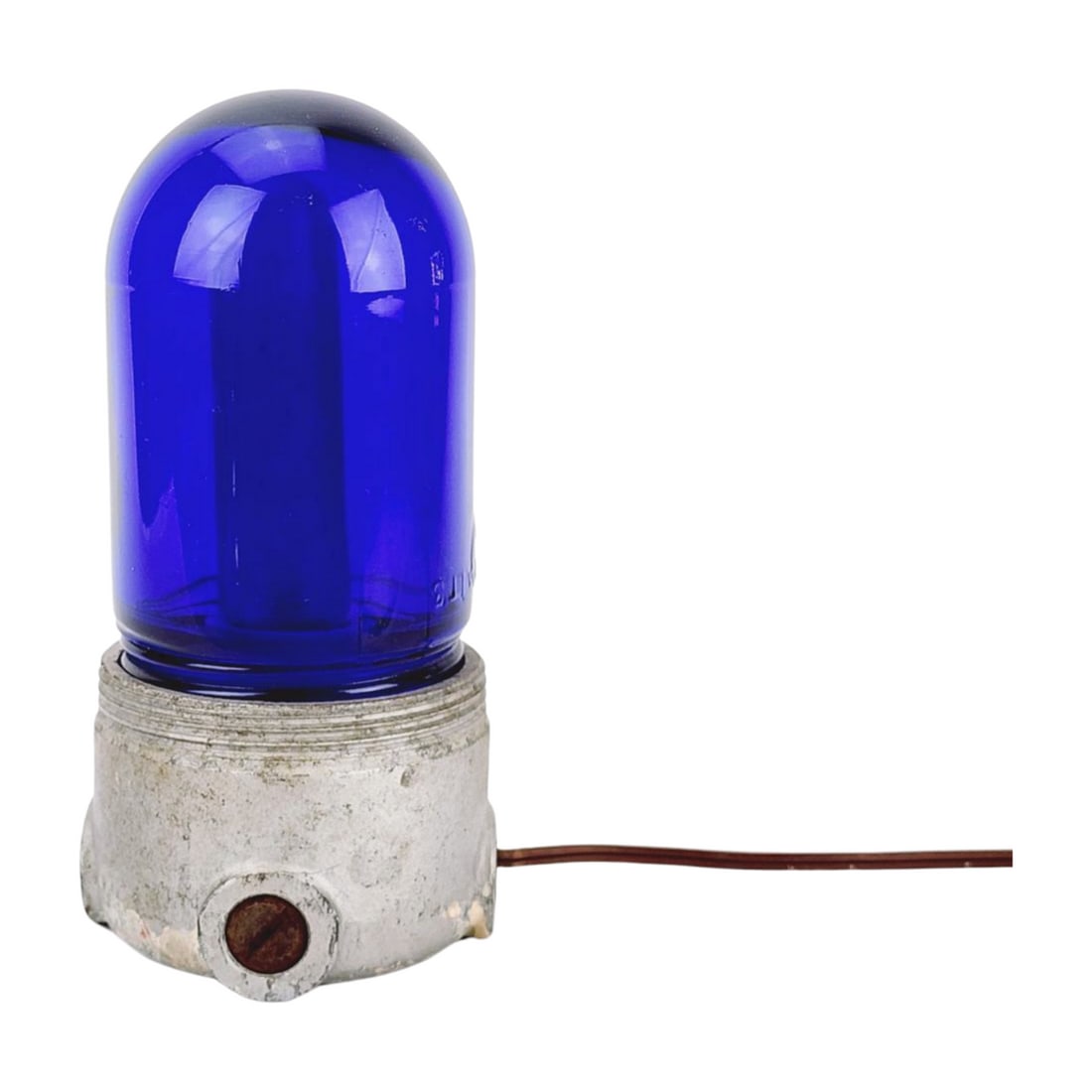 Vintage Killark Cobalt Blue Industrial Jar Light (1 of 5)