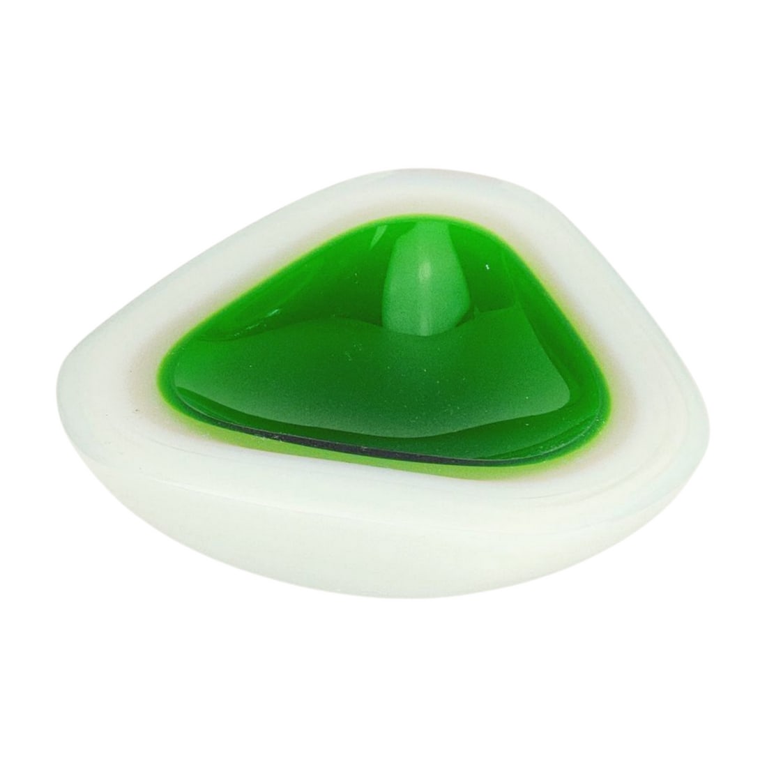 Vintage Green Art Glass Murano Mid Century Ashtray Sculpture (1 of 4)