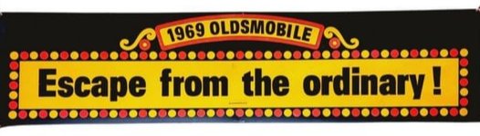 10ft Oldsmobile Dealership Banner 442 Cutlass Sign (1 of 8)