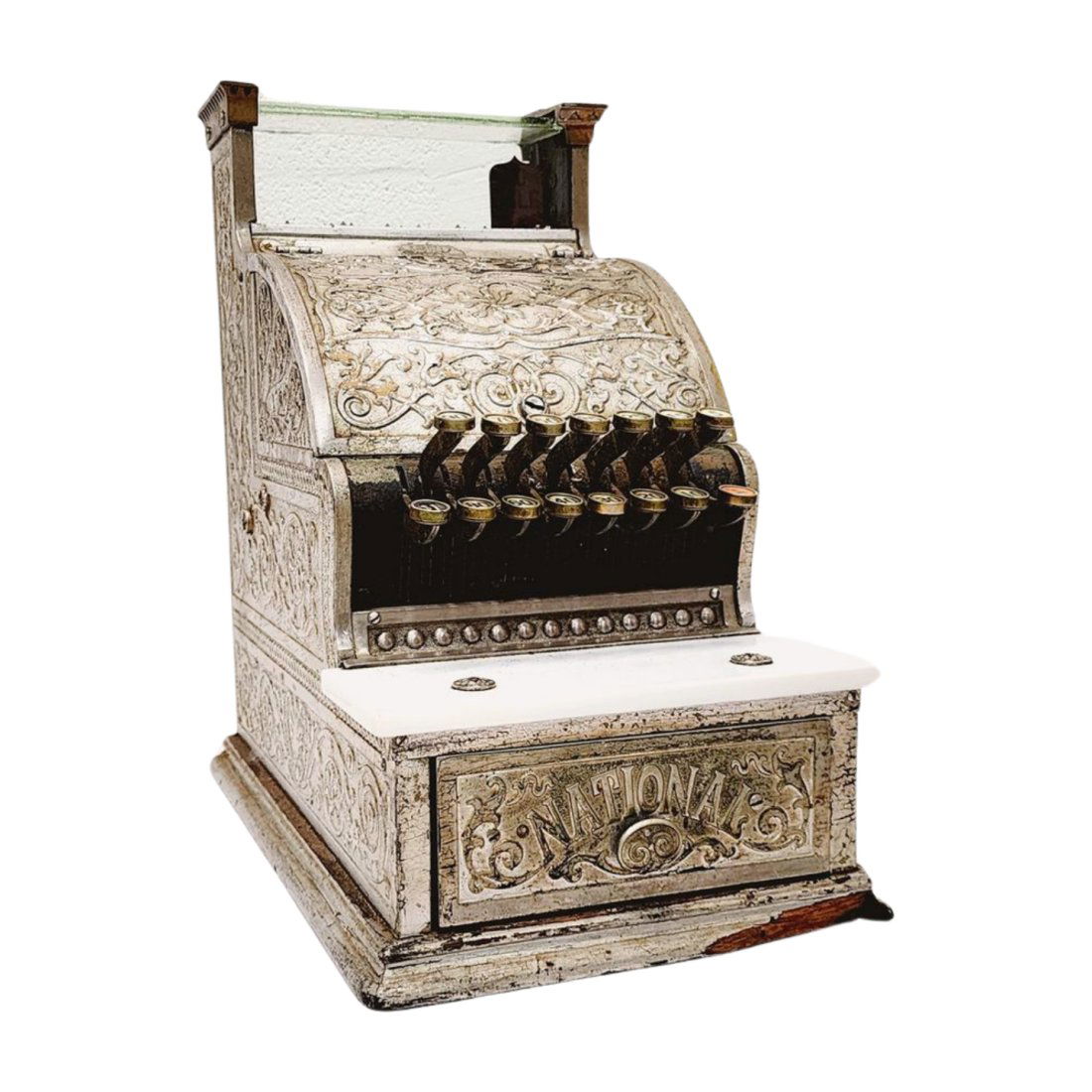 Antique No. 250 National Brass Candy Store Cash Register (1 of 9)