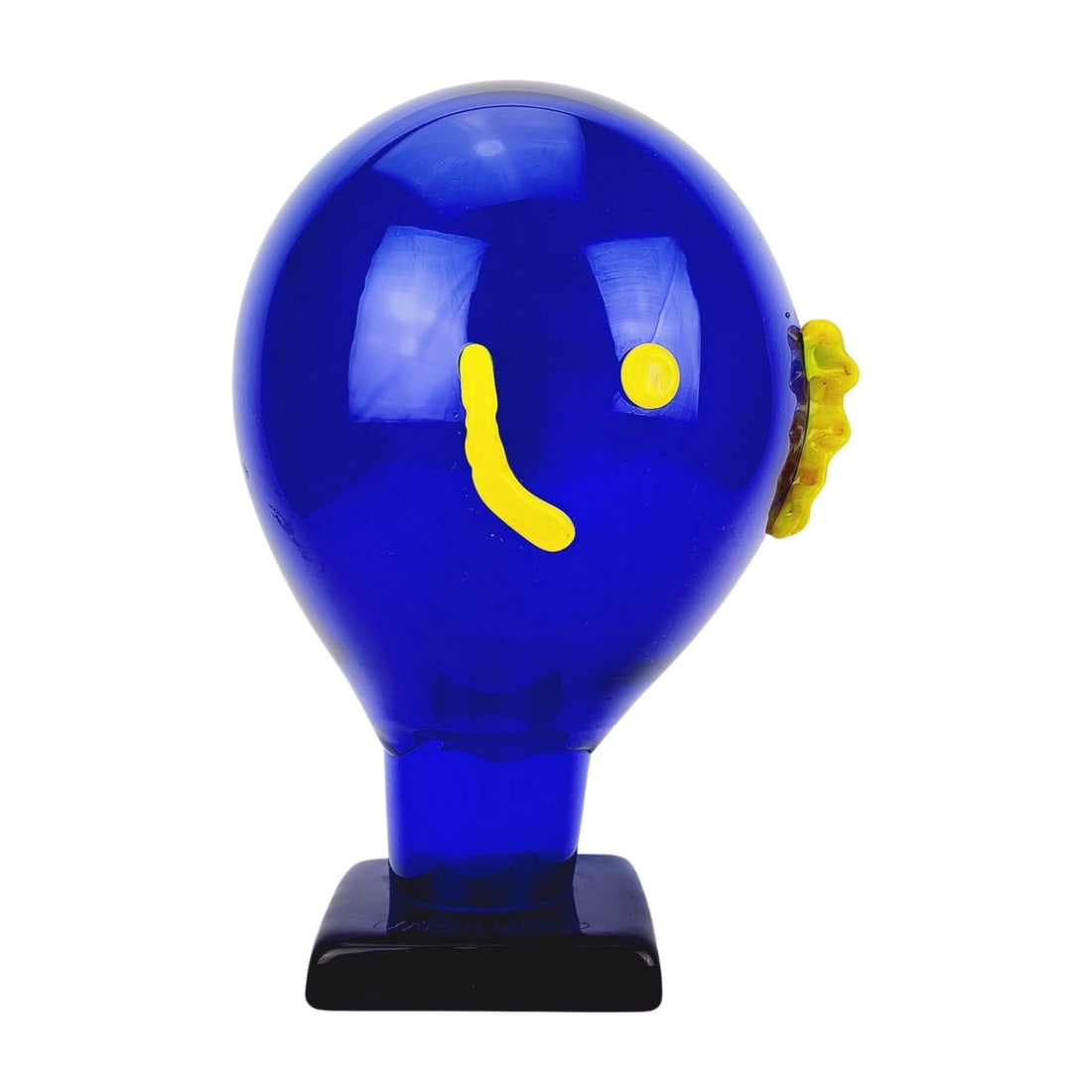 Max Ernst (1891-1976) Contemporary Modern Aldo Bon Murano Art Glass Head Sculpture (1 of 9)