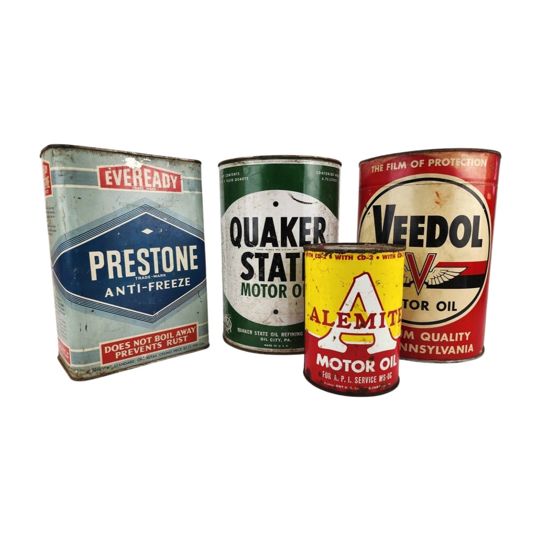 Lot of 4 Petrolina Oil Tins (1 of 5)