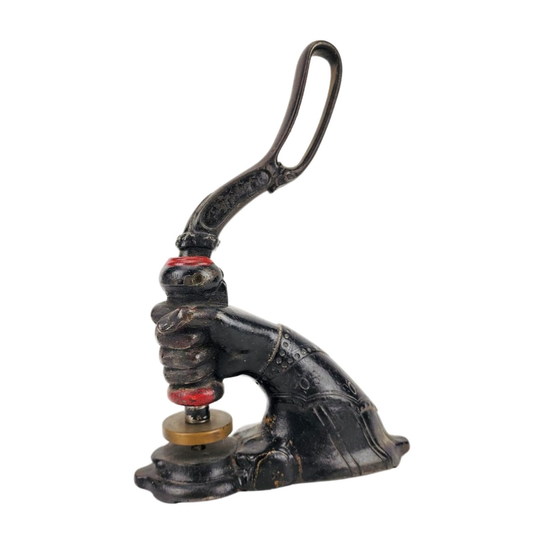 Antique Cast Iron "Fist" Shape Seal Stamper (1 of 5)