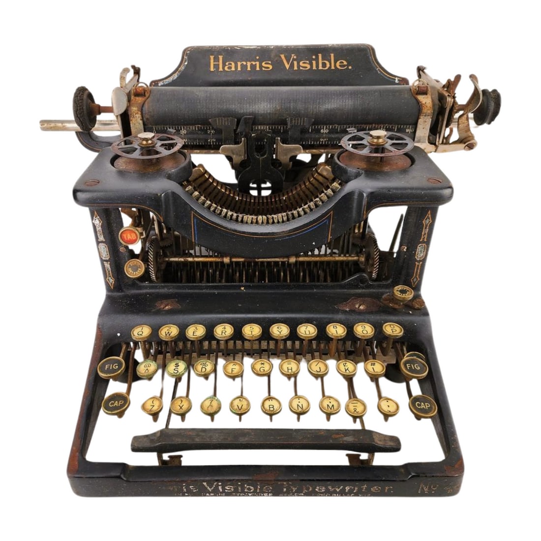 Antique Harris Visible No. 4 Typewriter (1 of 9)