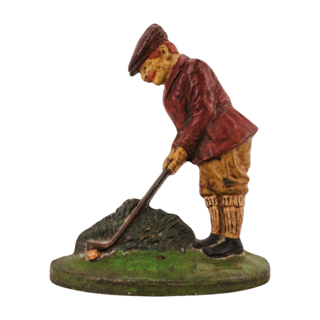 Antique Cast Iron Golfer Hubley Doorstop (1 of 5)