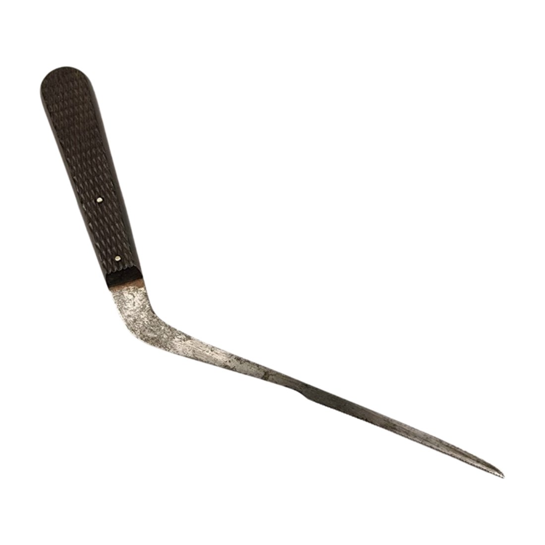 Rare Medical Antique 19th Century Nasal Saw: Rare antique nasal cavity surgery saw with ebony handle circa 1870. Unknown maker, unmarked. Measures 7" x 3/4" wide.
