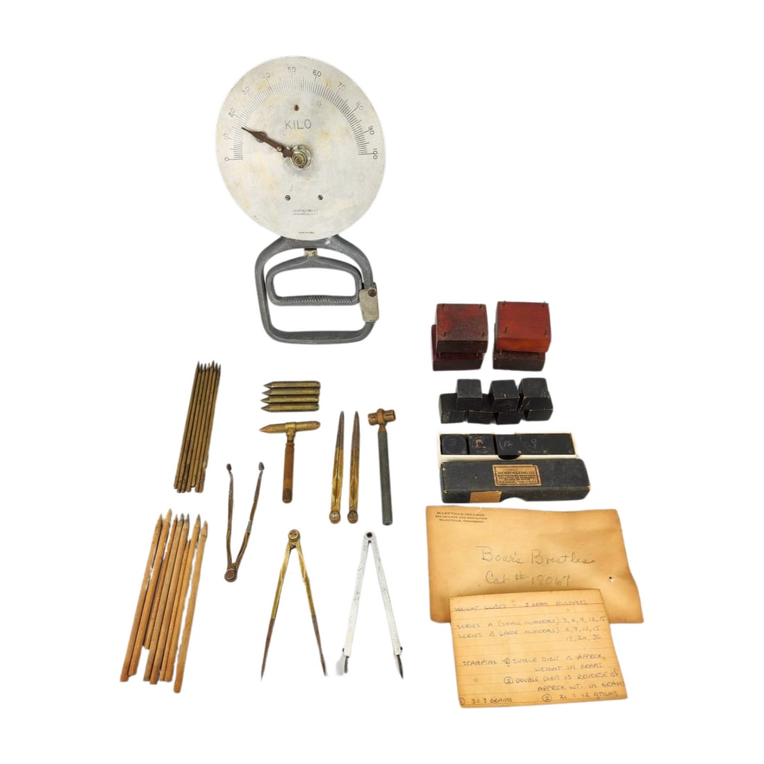 Vintage Skin Senses & Pain Measuring Scale Lot (1 of 7)