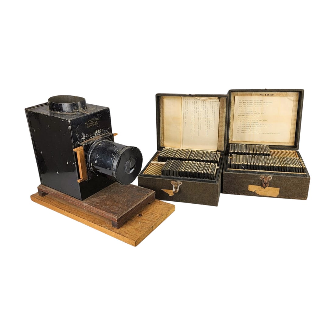 Antique Magic Lantern with Slides Group (1 of 10)