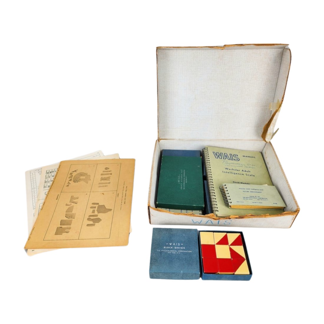 WAIS Wechsler Adult Int Scale IQ Test Cognitive Ability 1955 (1 of 7)