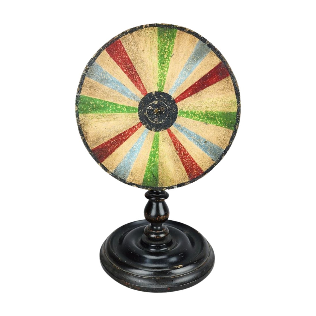 Vintage Wood and Metal Disc Multi-Color Newton's Wheel (1 of 6)