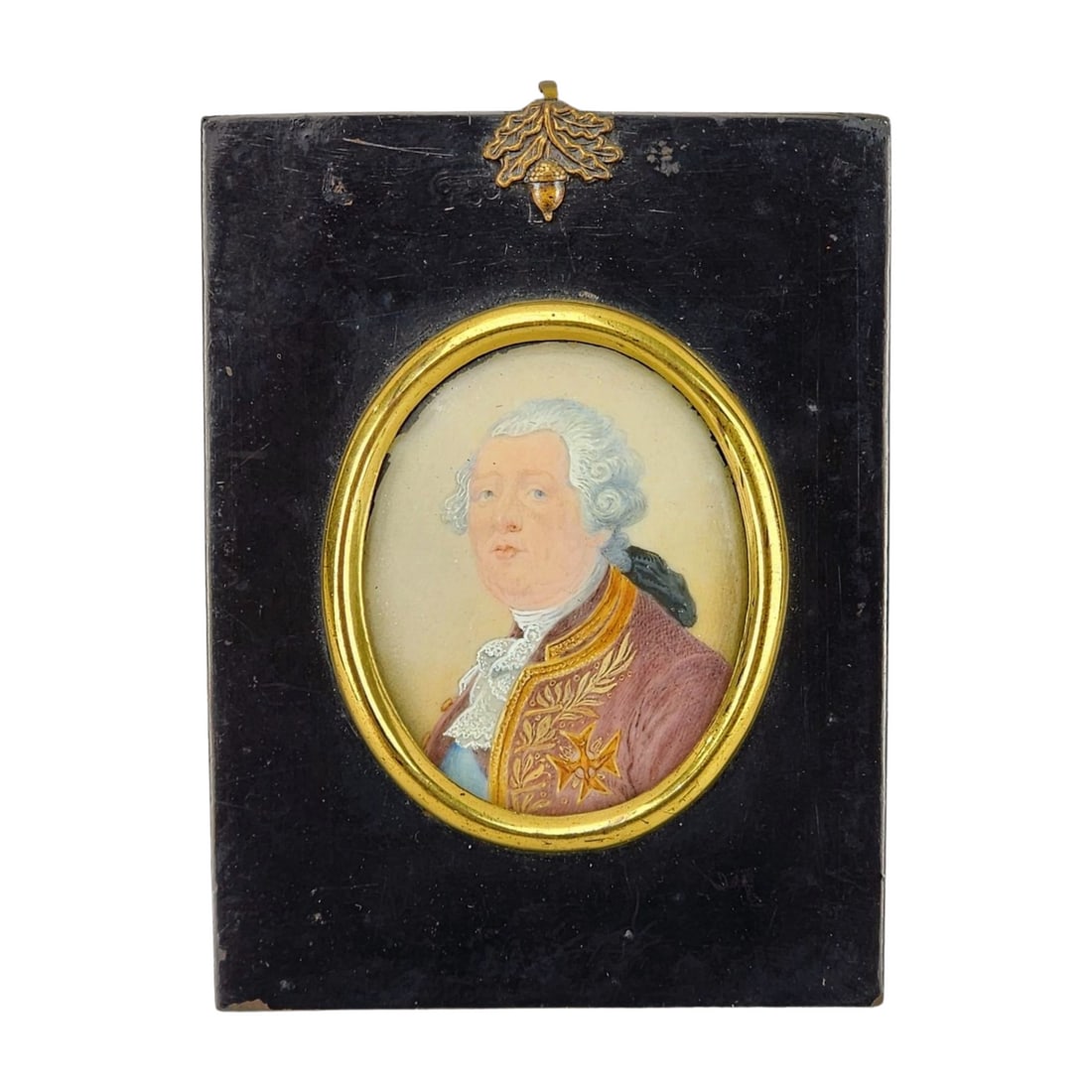 Antique Louis XVI Miniature Portrait Framed (1 of 4)