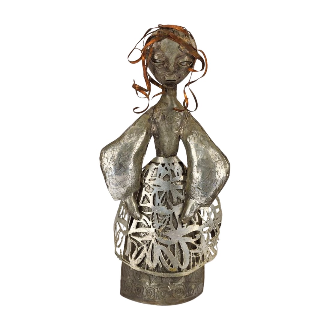 Adam SZUBSKI (1931-2008) Rare Metal Work Woman Lady Sculpture (1 of 7)