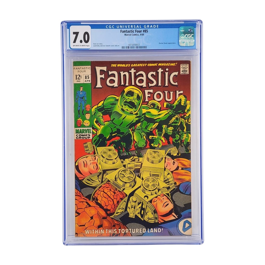 Fantastic Four #85 Comic Book, Dr. Doom Appearance 7.0 Graded CGC (1 of 4)