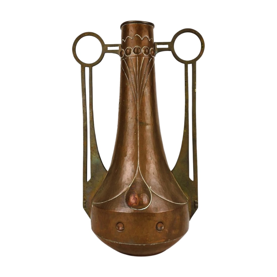 WMF Art Nouveau Jugendstil Copper & Brass Vase (1 of 8)