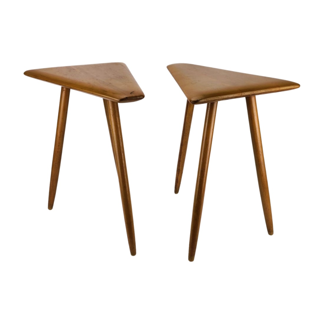 Mid Century Modern CUSHMAN Maple Side Table Pair (1 of 5)