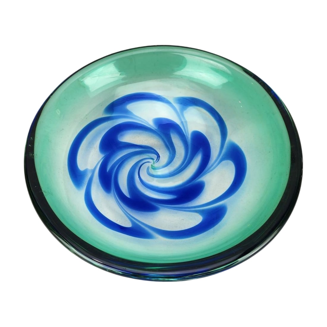Archimede Seguso Signed Murano Art Glass Swirl Bowl (1 of 5)
