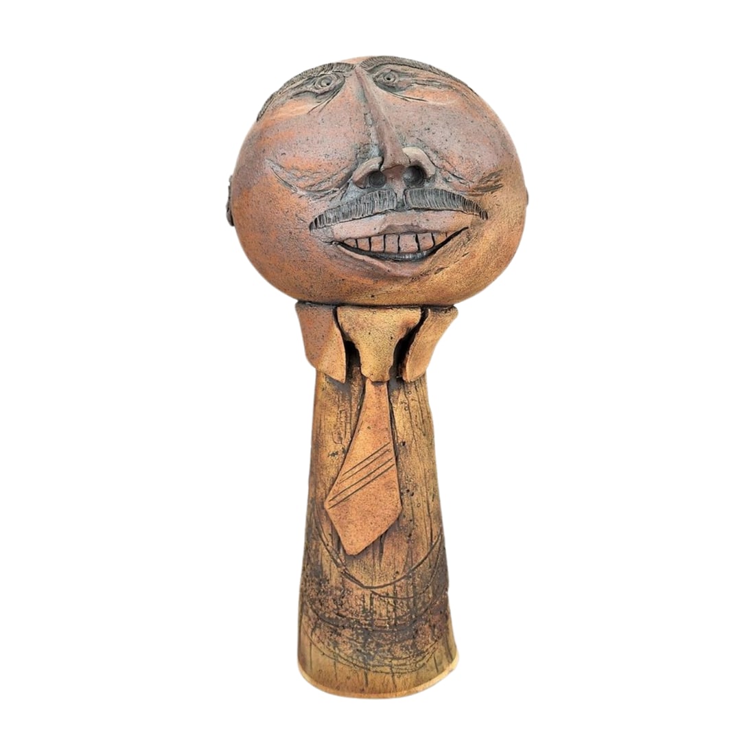 Geoff Searle 1976 Surrealist Art Pottery Face Sculpture (1 of 10)
