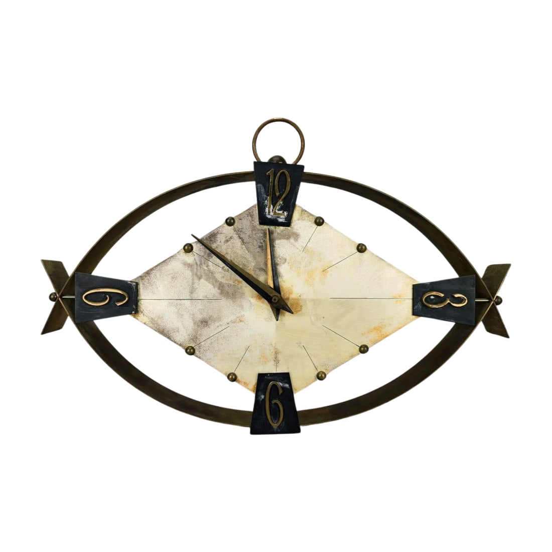 Mid Century German Metal Wall Clock (1 of 5)