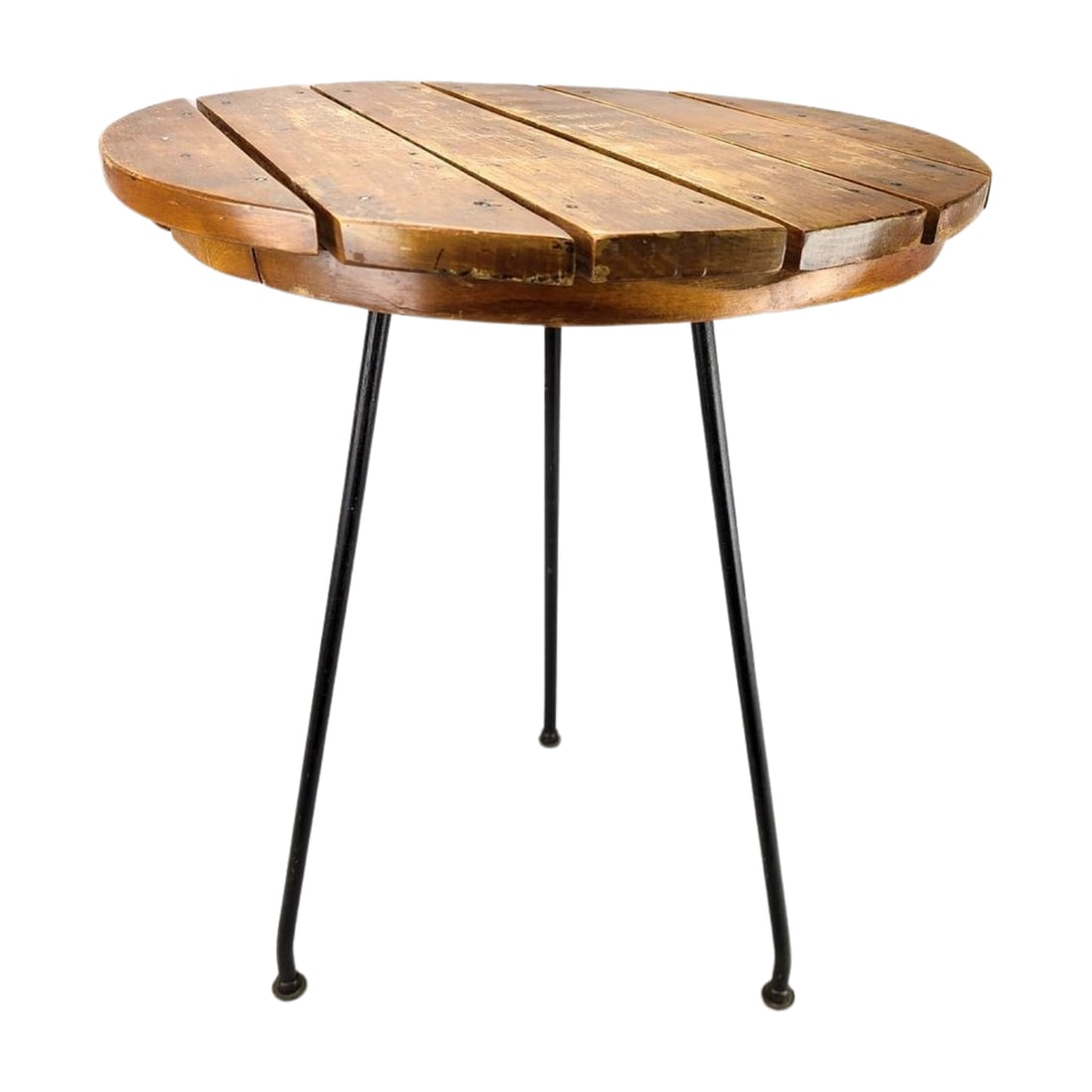 Arthur Umanoff Wood Top Mid Century Side Table (1 of 7)