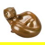 Vintage Richard Fisher Bronze Otter Sculpture