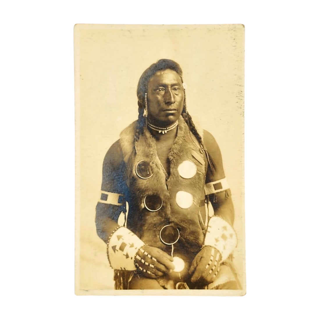 RPPC American Indian "Last of the Mohicans" Book Cover Photo Real Photo Postcard (1 of 3)