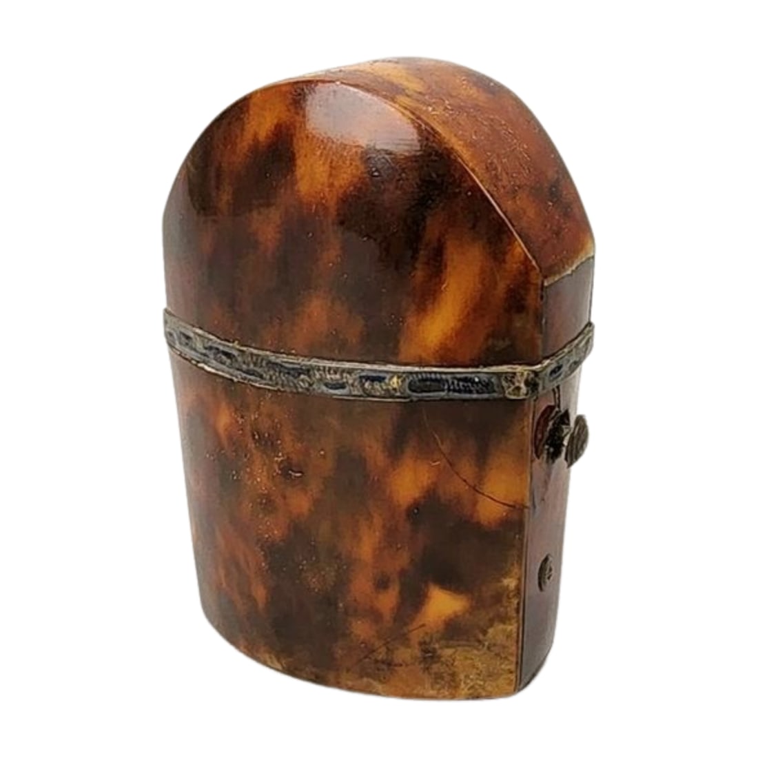 Antique 19th Century Tortoise Thimble Case (1 of 5)