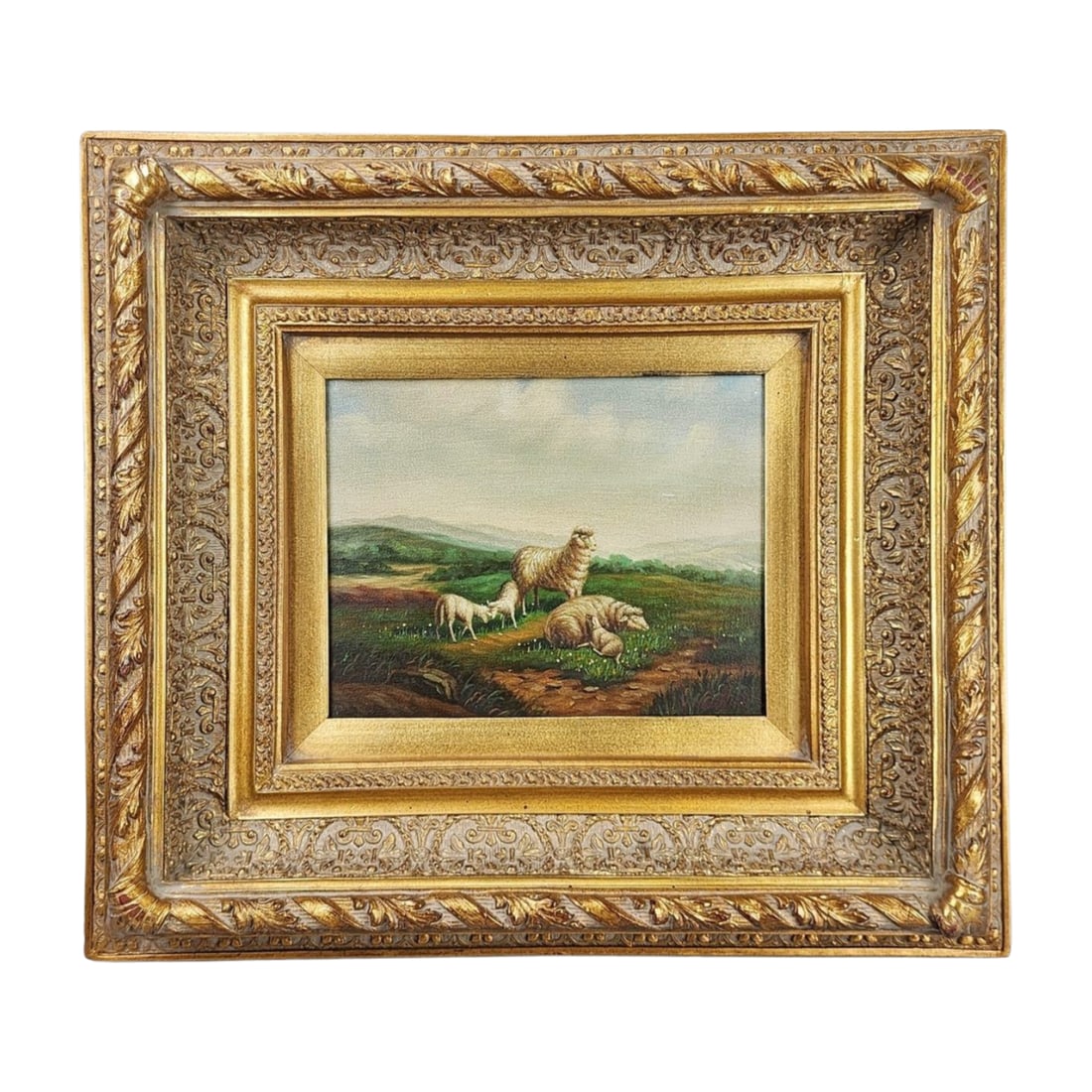 Modern Decor Sheep Landscape Painting (1 of 5)