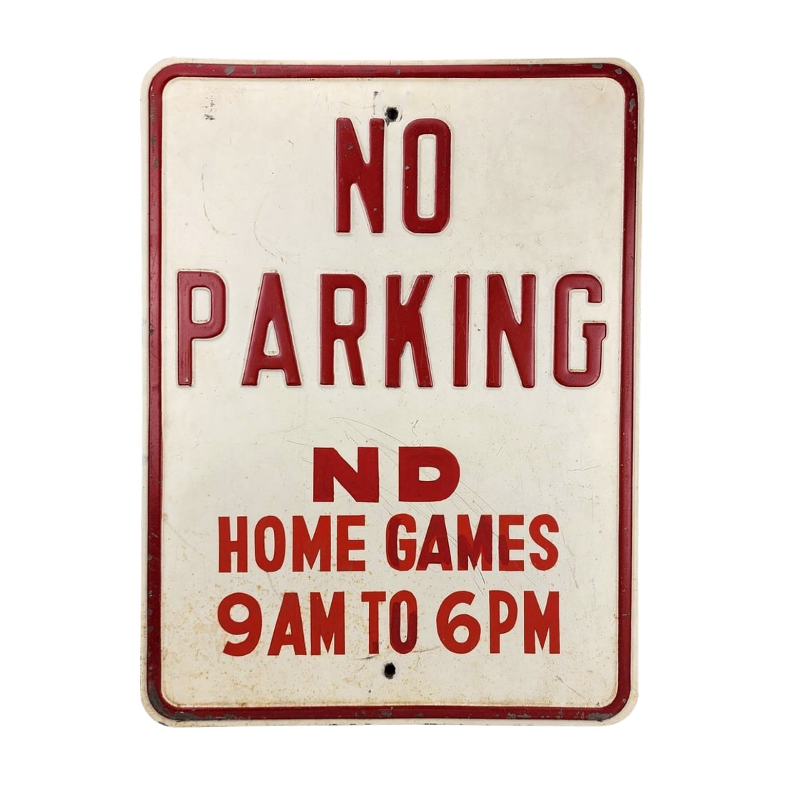 Notre Dame NO PARKING Metal Sign (1 of 5)