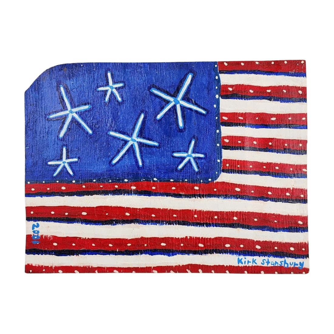 Kirk Stansbury American Flag Folk Art on Wood (1 of 5)
