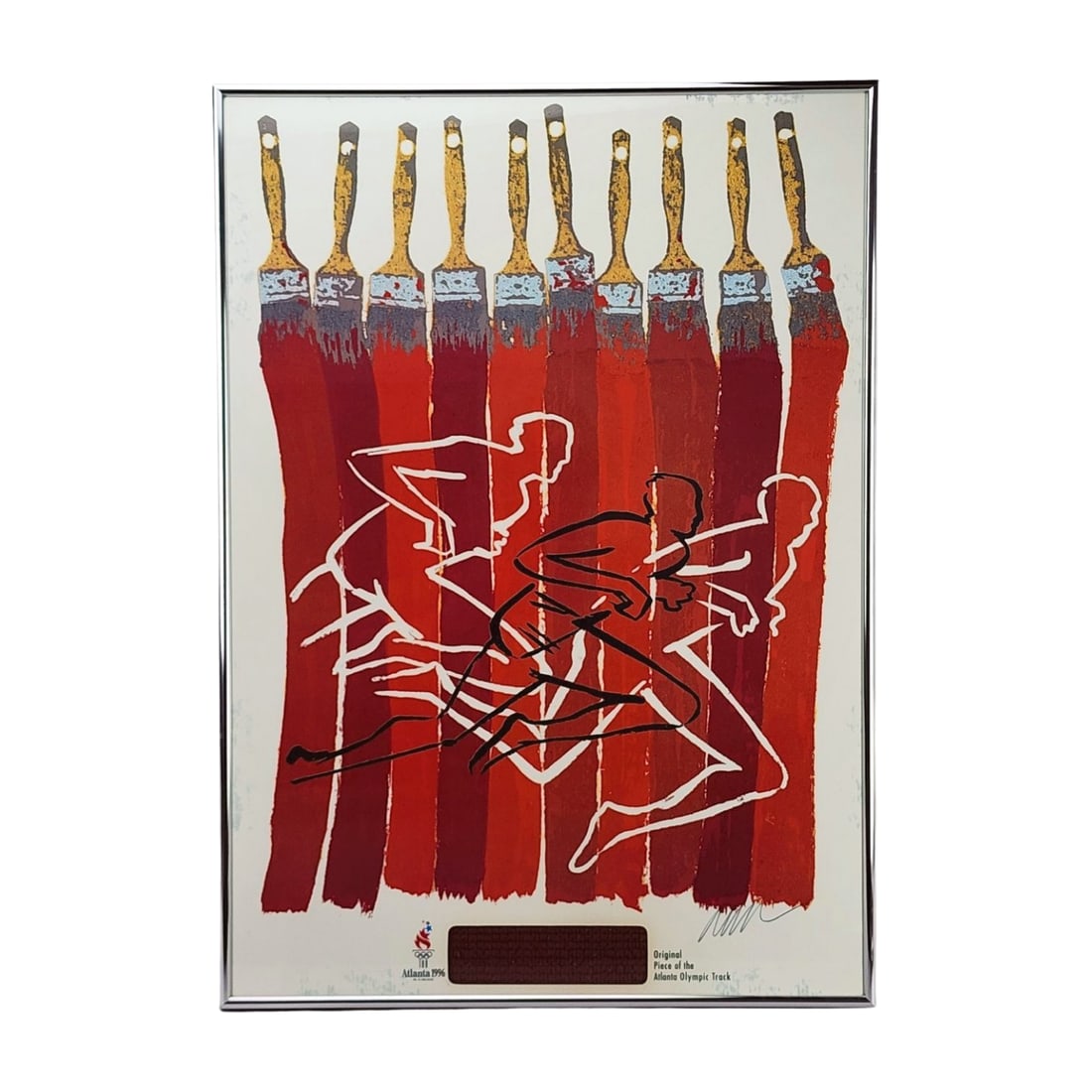 Fernandez Arman 1996 Olympics Lithograph with Track Piece Signed Art (1 of 6)