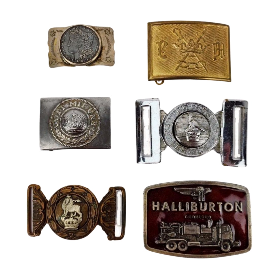 Vintage Belt Buckle Lot of 6 (1 of 7)