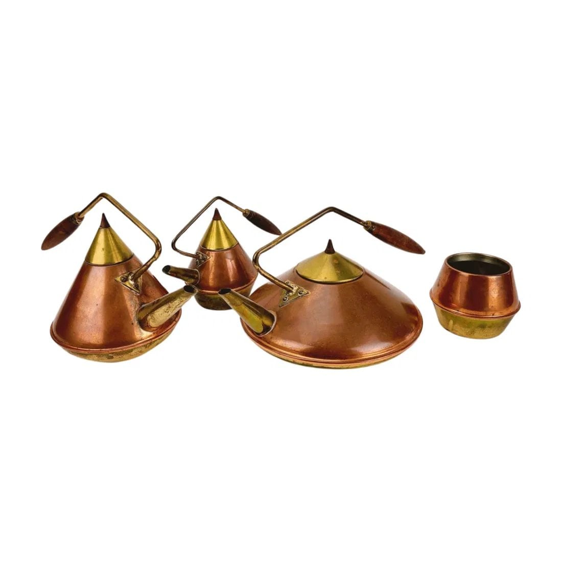 Mid Century Modern Talisman Copper Brass Tea Set (1 of 5)