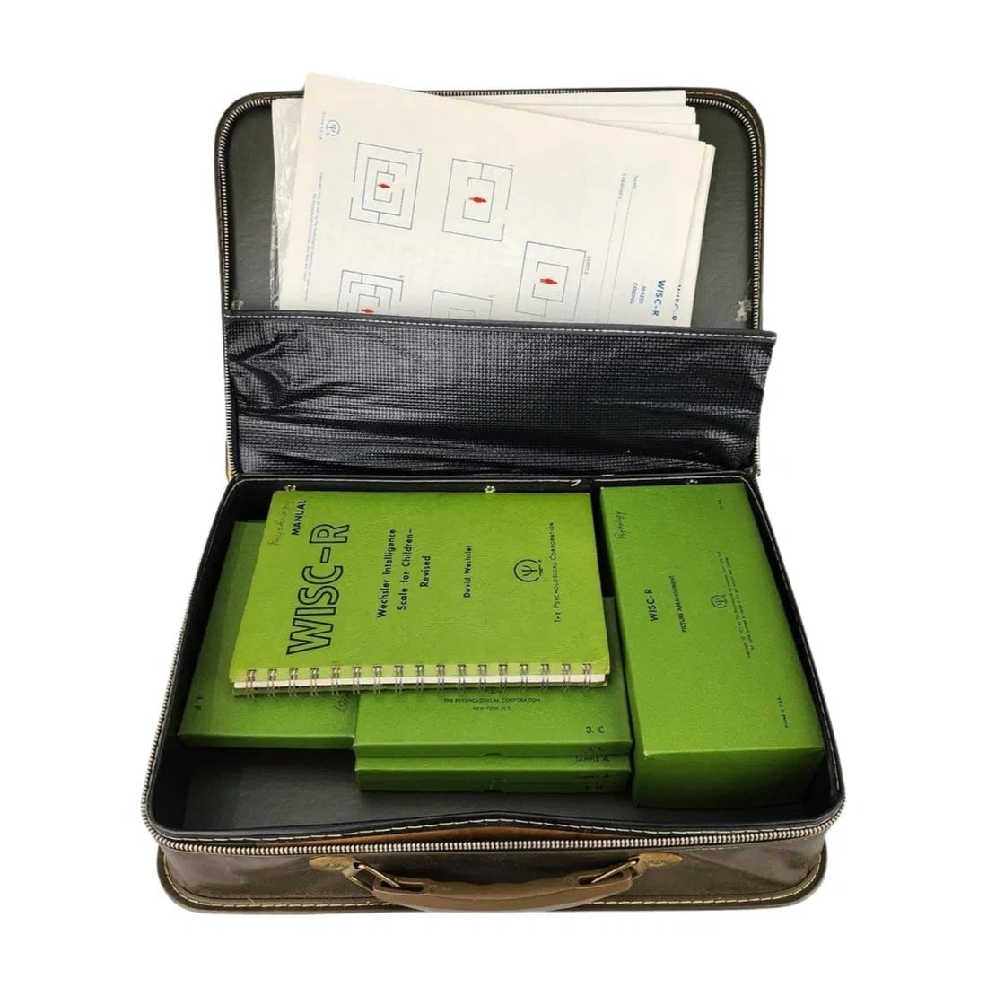 WISC Revised 1974 IQ Testing Materials with Leather Case (1 of 7)