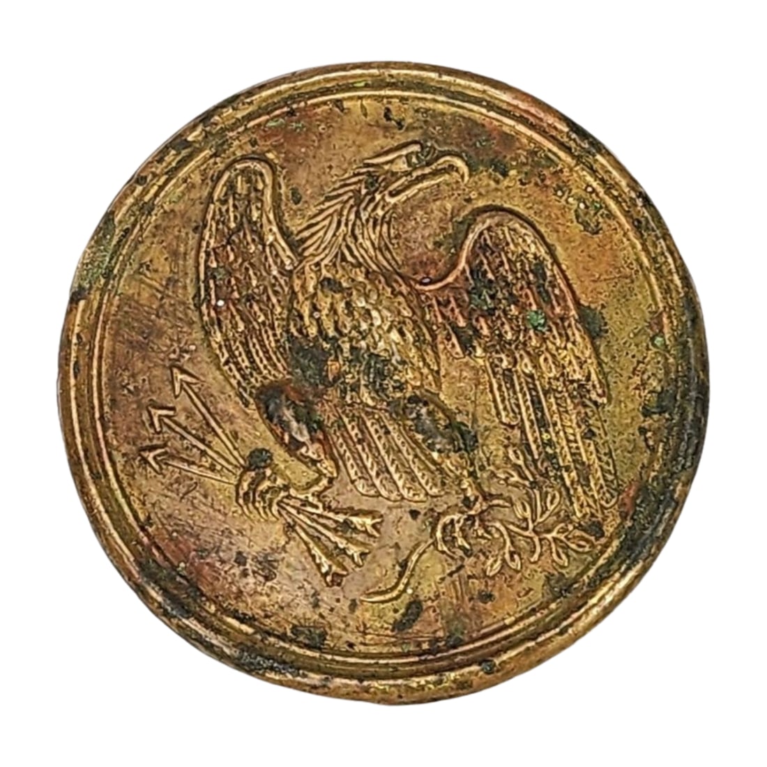 Original Civil War Cartridge Box Sling Eagle Breast Plate (1 of 6)