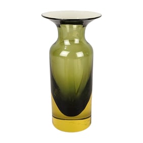 Vetri D' Arte Seguso Flavio Poli Italian Art Glass Sommerso Vase
