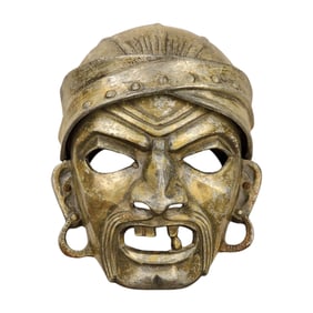 Art Deco Machine Age Pirate Mask Theatre Wall Sconce Light