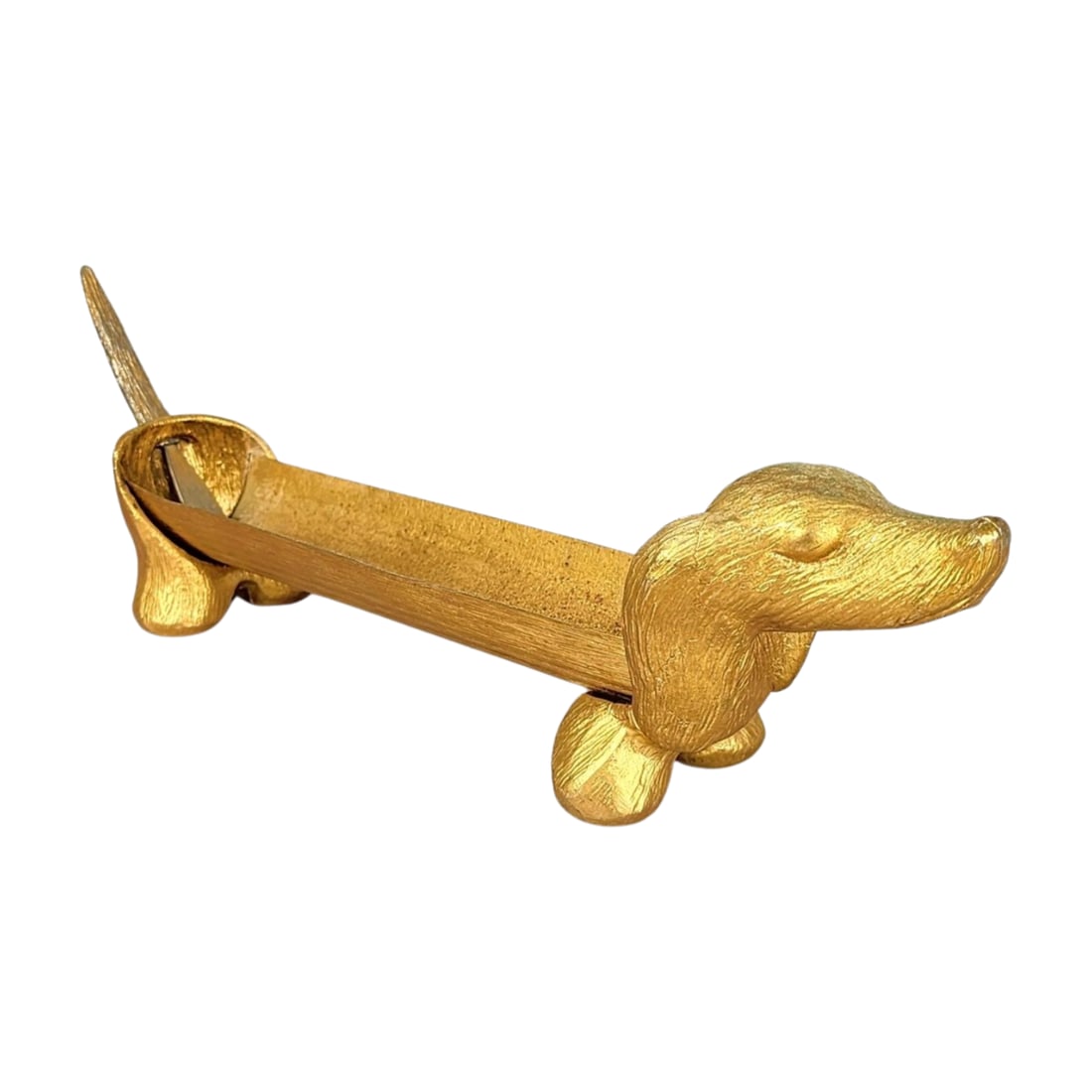 Vintage Hollywood Regency MCM Dachshund Cheese Cracker Server (1 of 6)