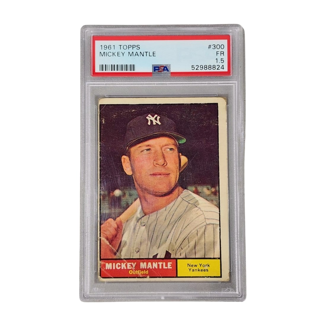 1961 Mickey Mantle PSA 1.5 Topps Baseball Card (1 of 5)