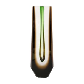 Pavel Hlava Exbor Sommerso Czech Art Glass Vase