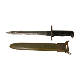 WWII Era US M1 Bayonet by UFH with Scabbard