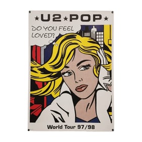 Roy Lichtenstein U2 Pop World Tour 97/98 Poster