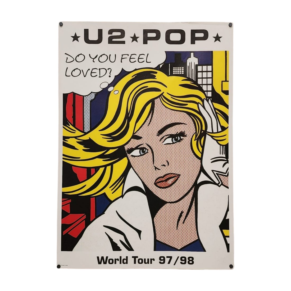 Roy Lichtenstein U2 Pop World Tour 97/98 Poster (1 of 6)