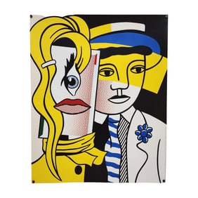 Roy Lichtenstein "Stepping Out" Exhibition Poster